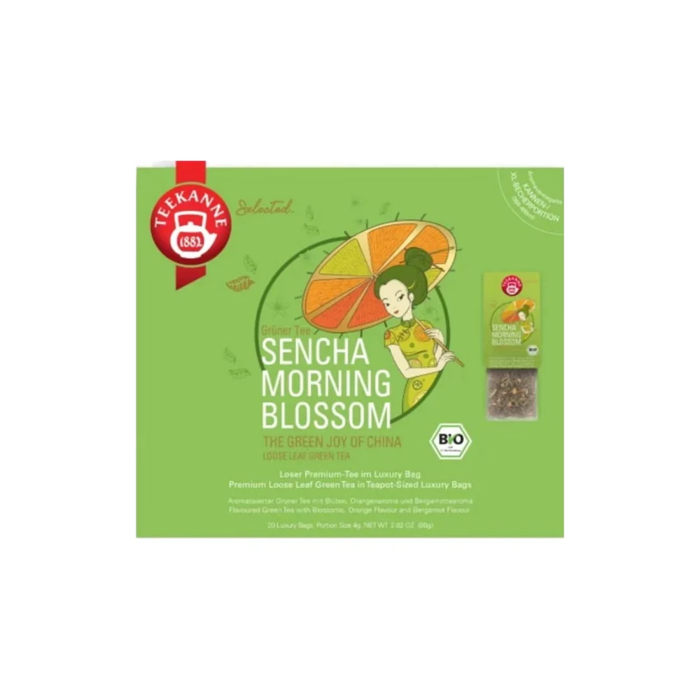 Teekanne Borsa Bio Luxury - Sencha Morning Blossom, 20 bustine (80 g)