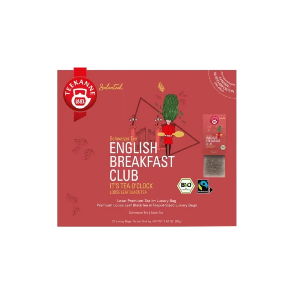 Teekanne Borsa Bio Luxury - English Breakfast Club, 20 bustine (80 g)