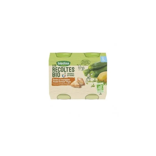 Bledina Rec Bio Courg/Poul 200Gx2