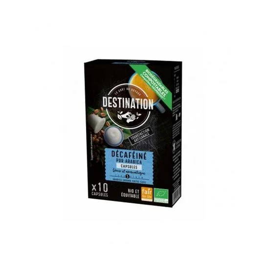 Destination Caffè Puro Arabica Decaffeinato Bio 10 Unità
