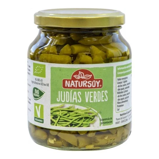 Fagioli verdi Natursoy in scatola Bio 340g
