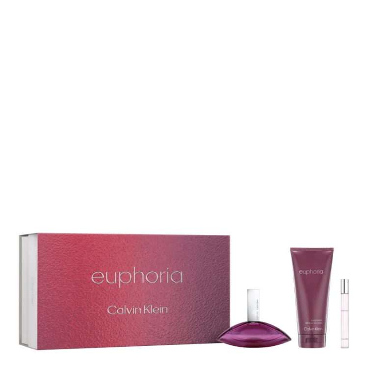 Set Calvin Klein Ck Euphoria Edp 100 ml Corpo 100 ml Edp 10 ml