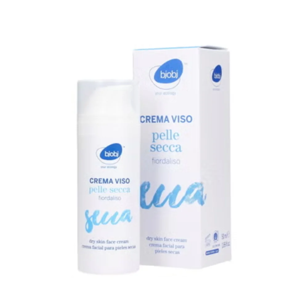 Bjobj Crema Viso Pelle Secca al Fiordaliso, 50 ml