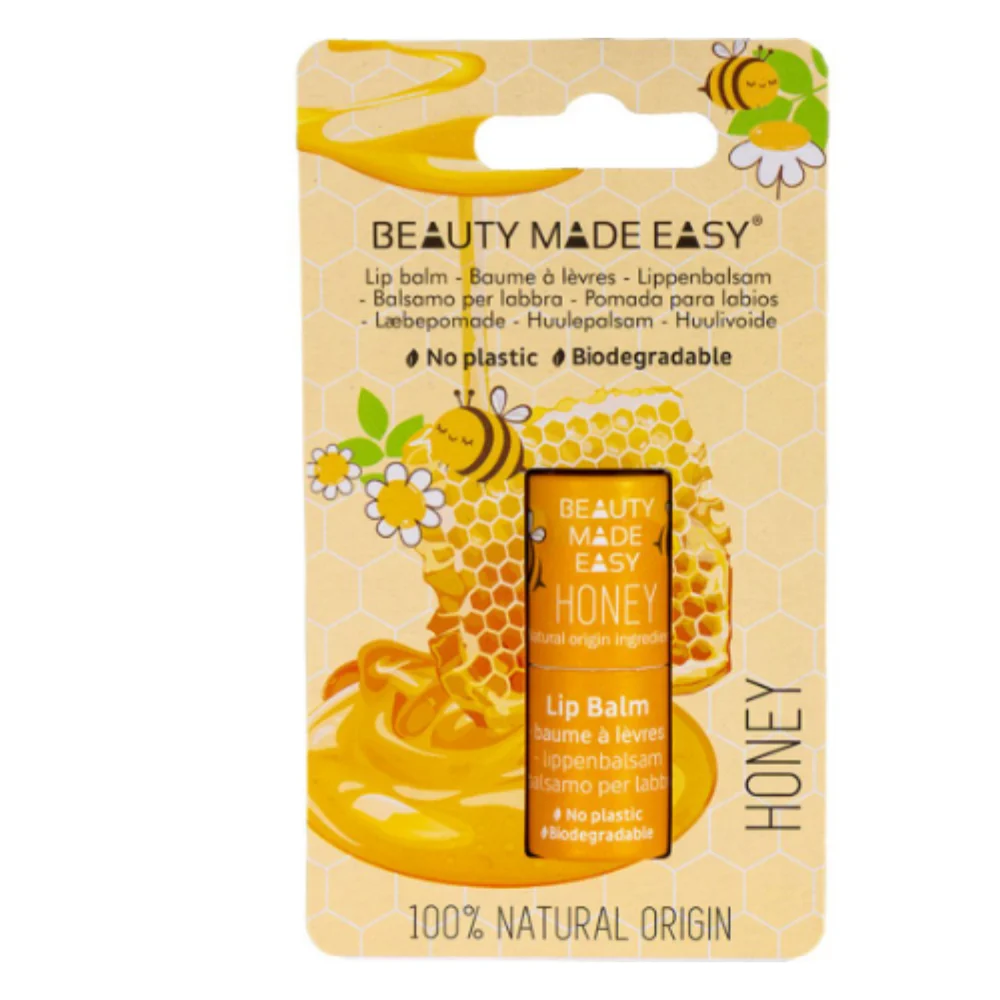 Beauty made easy Balsamo labbra Paper Tube, Miele (5,50 g)