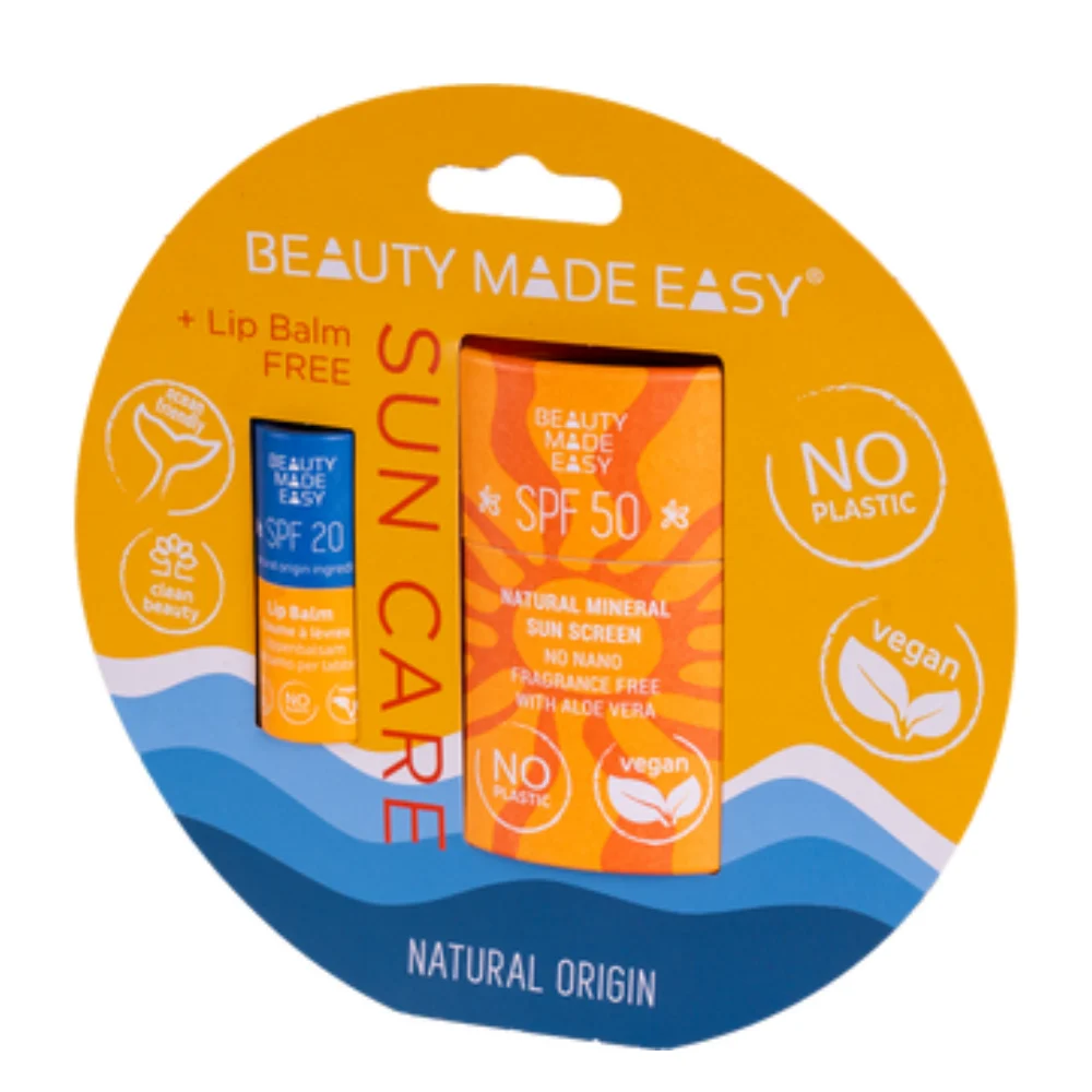 Beauty made easy Set per la cura del sole per viso e labbra