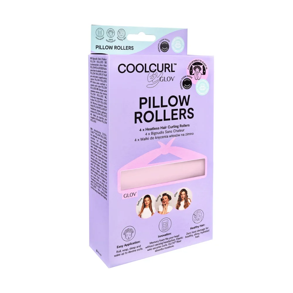 Glov COOL™, rosa 4 bigodini innovativi per onde da sogno