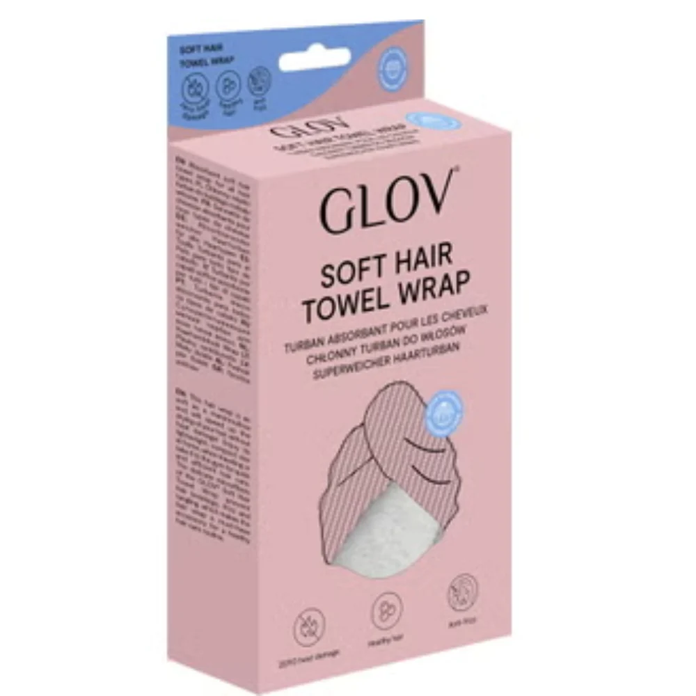 Glov Fascia morbida per capelli, bianco soffice