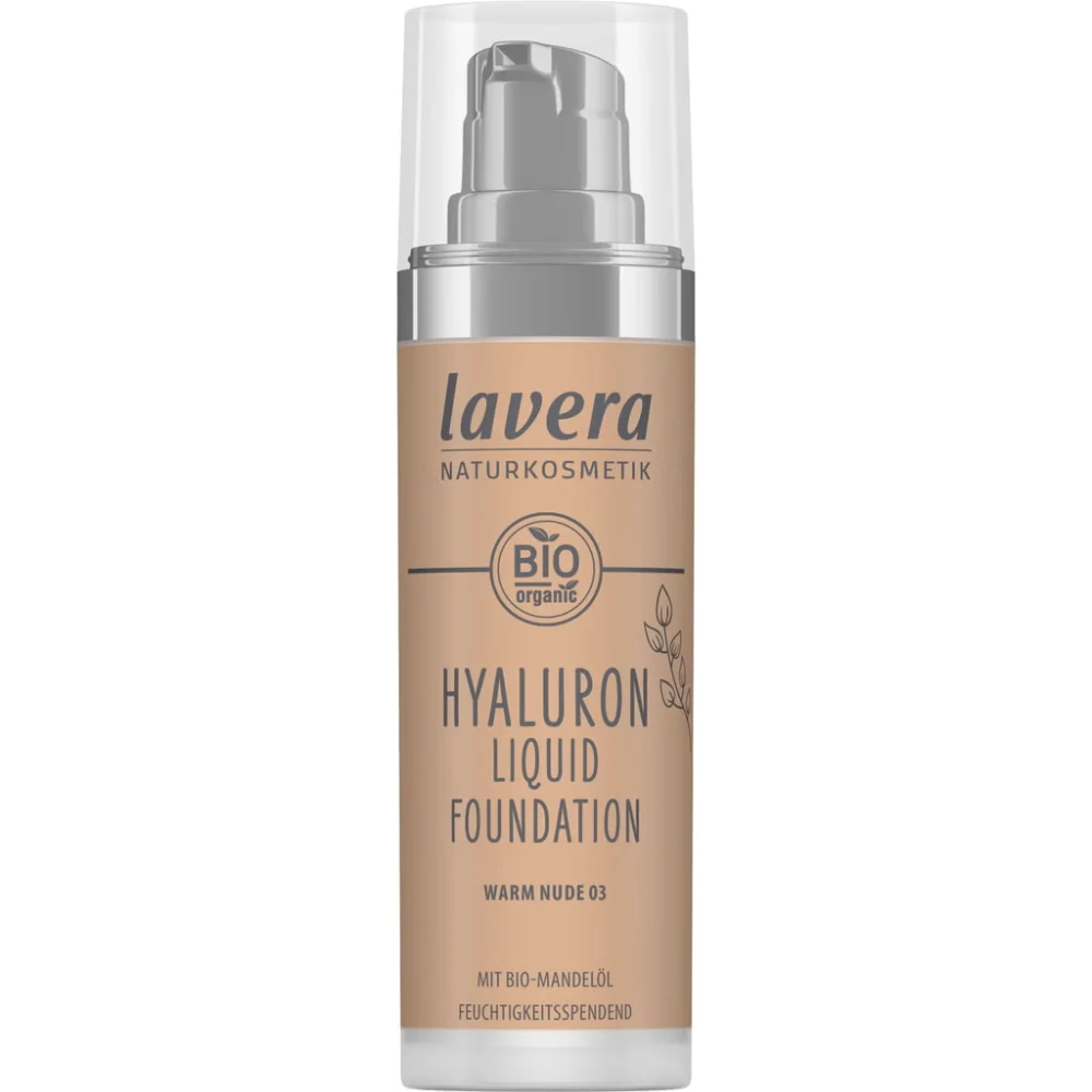 Lavera Hyaluron Fondotinta liquido, 03 Warm Nude (30 ml)