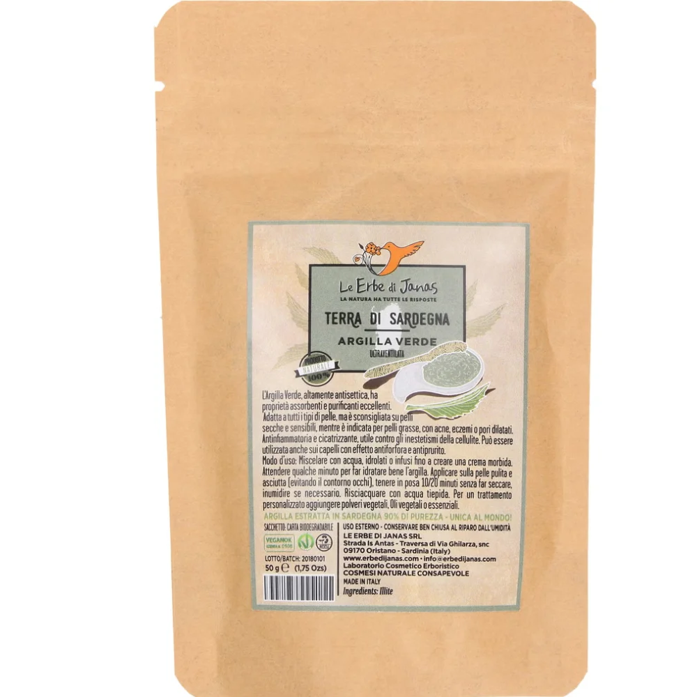 Le erbe di janas Argilla Verde, 50 g