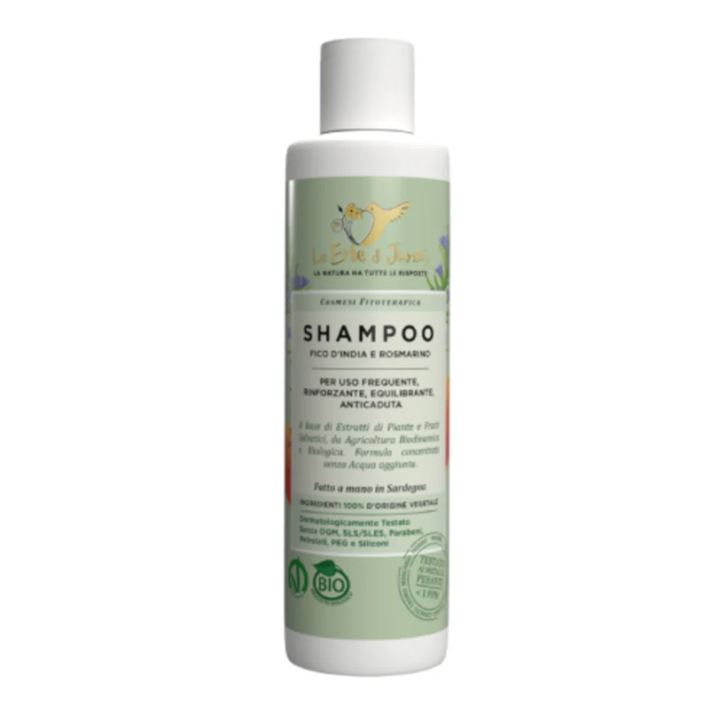 Le erbe di janas Shampoo Uso Frequente Fico d'India & Rosmarino, 150 ml