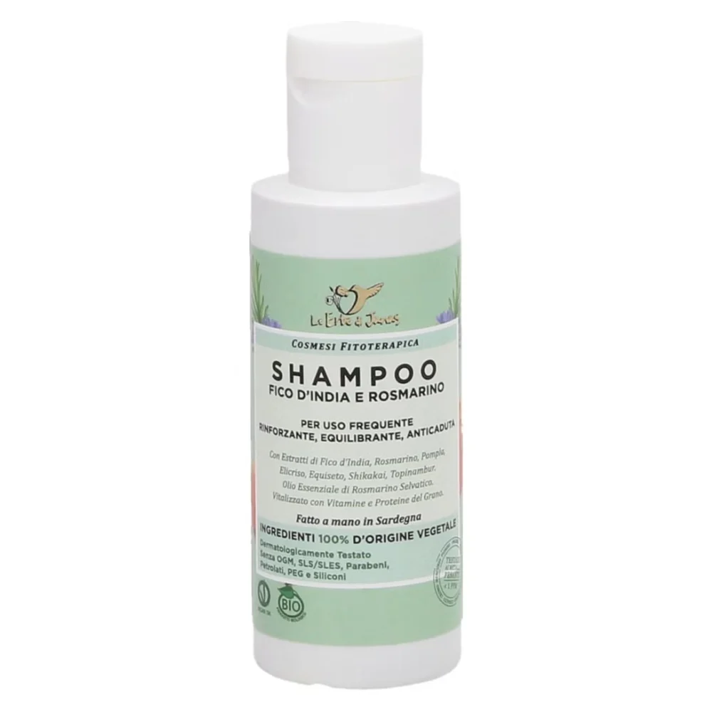Le erbe di janas Shampoo Uso Frequente Fico d'India & Rosmarino, 50 ml