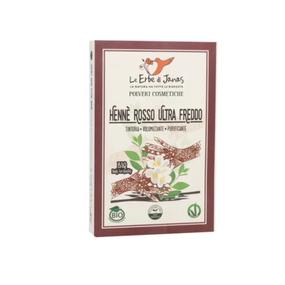 Le erbe di janas Henné Rosso Ultra Freddo, da 100 g