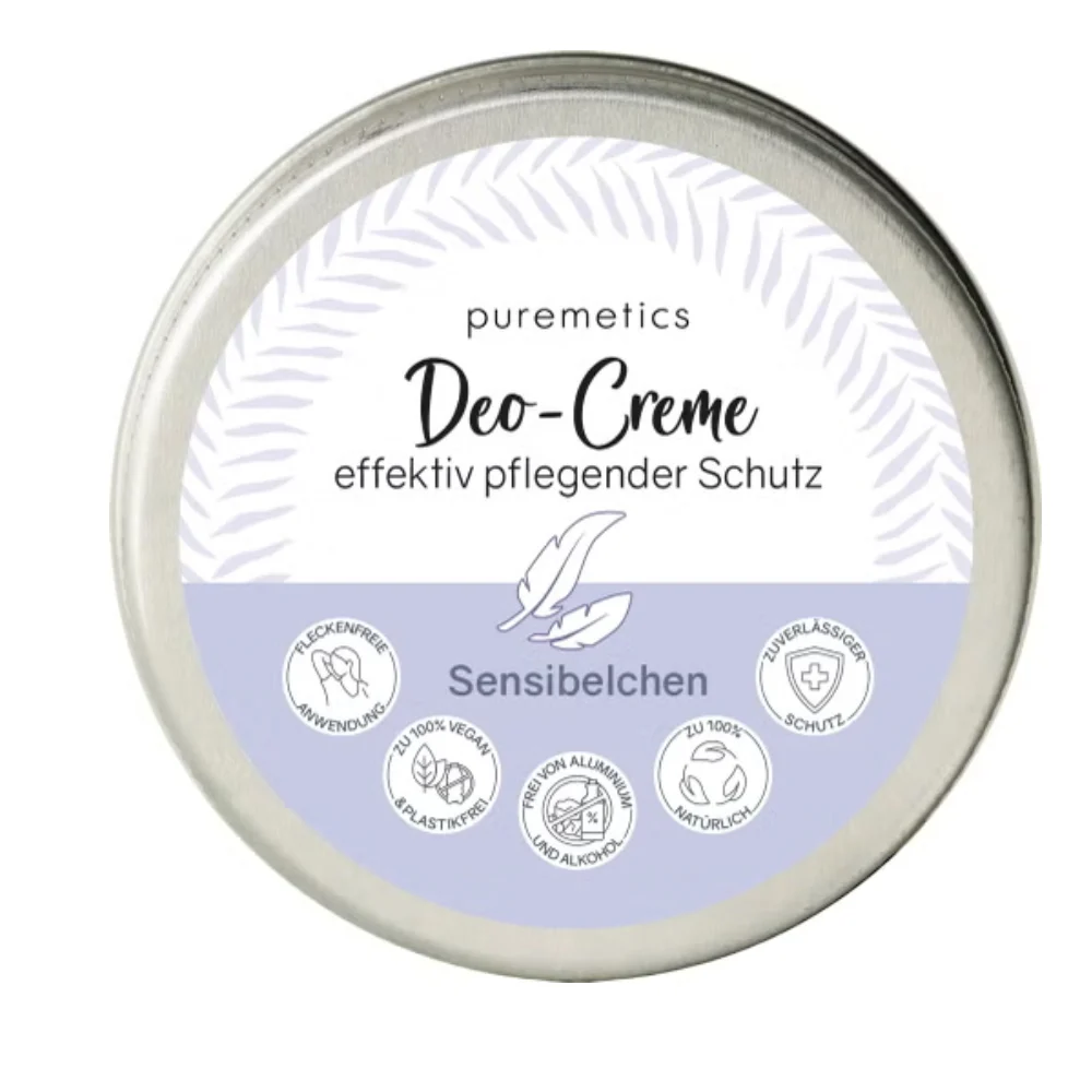 Puremetics Deodorante In Crema Per Pelli Sensibili, 45 G