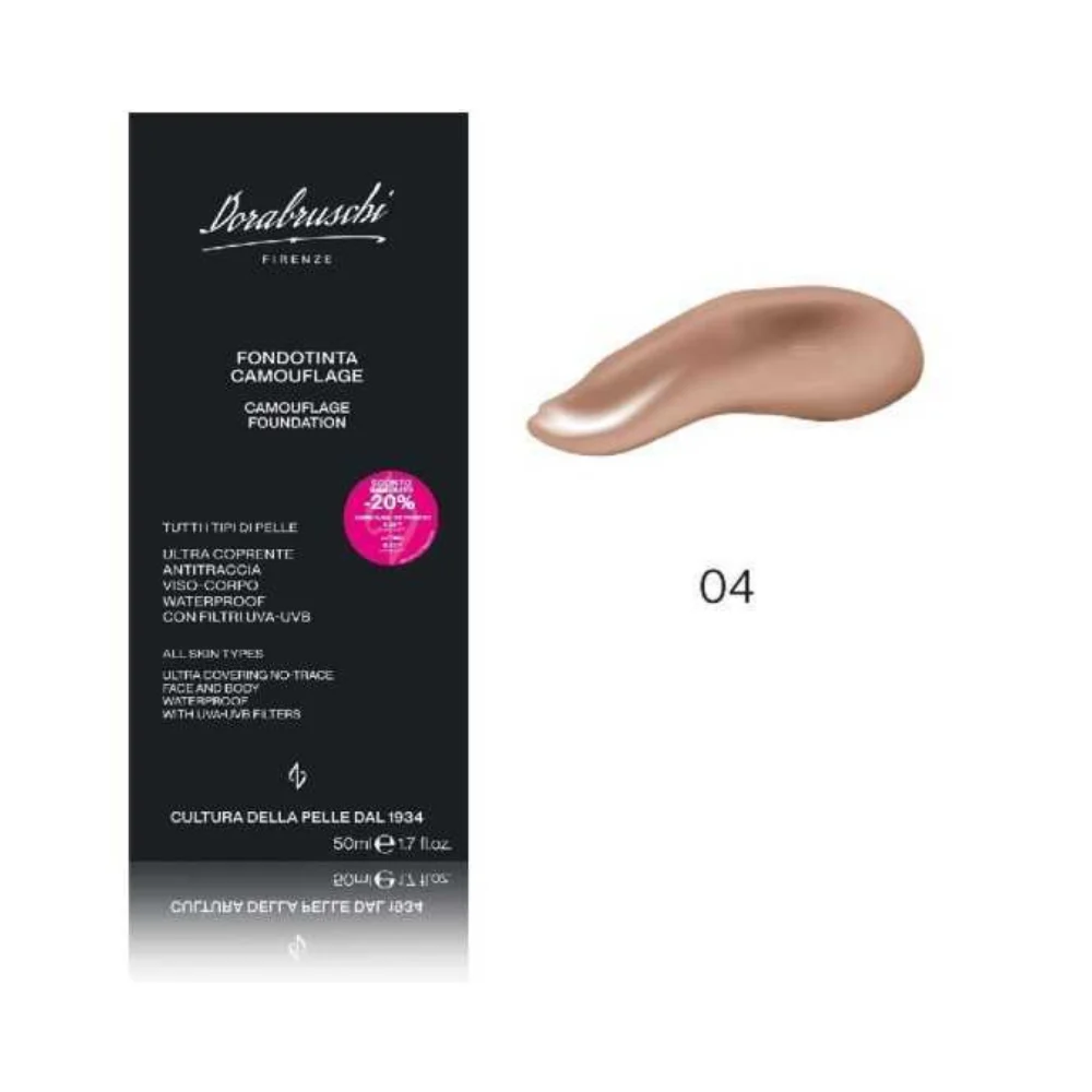DORABRUSCHI FONDOTINTA CAMOUFLAGE WATERPROOF N°4