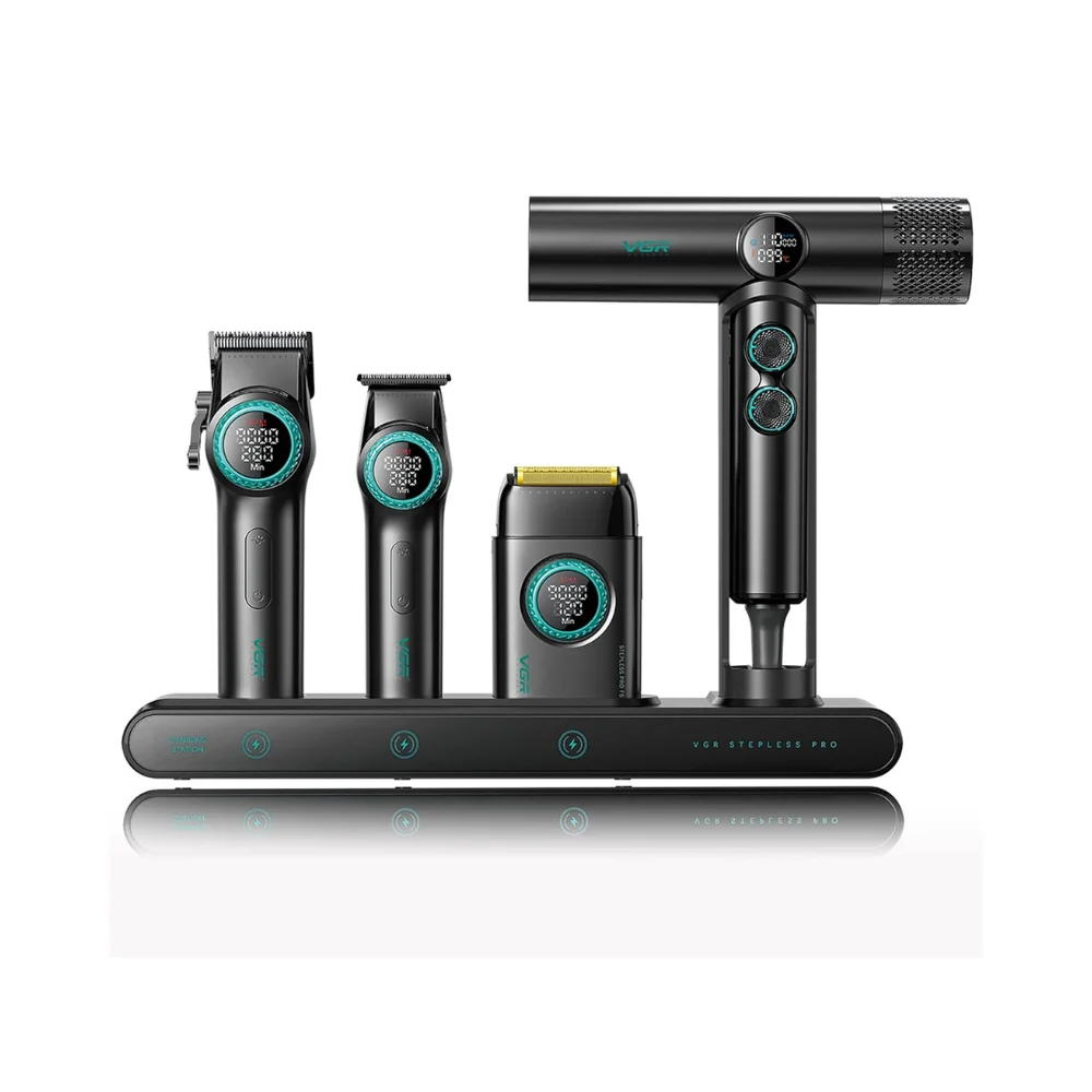 Vgr Stepless Pro 4 IN 1 - Professional Barber Combo