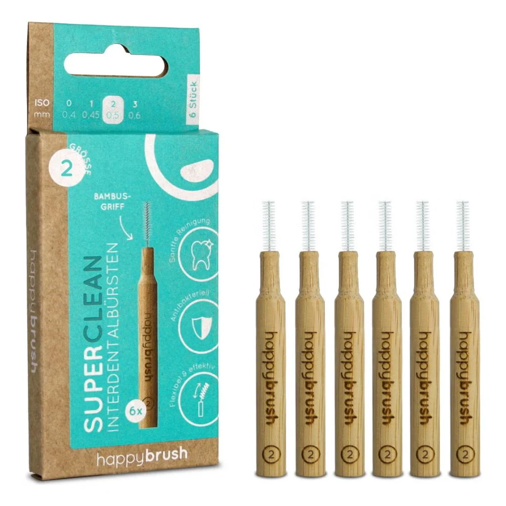 Happybrush Scovolini Interdentali SuperClean ISO 2 (6 pezzi)