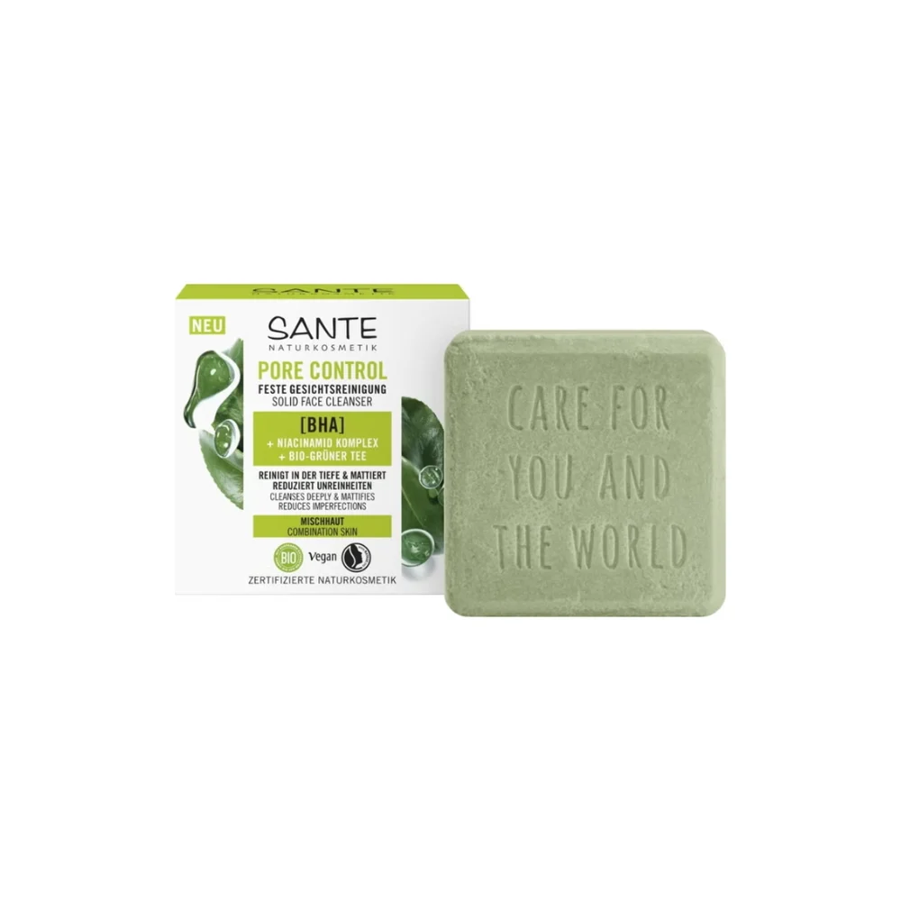Sante Pore Control Detergente Viso Solido, 60 g