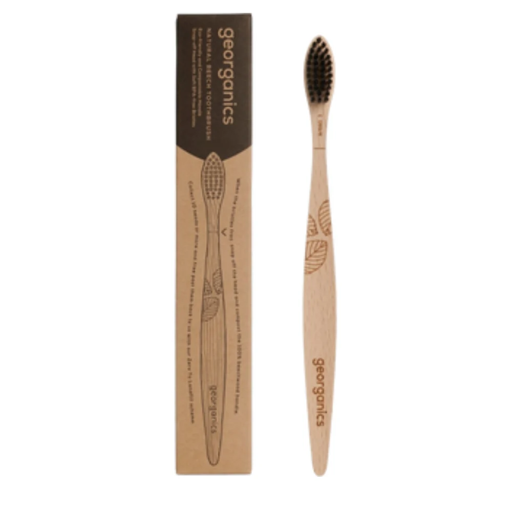 Georganics Spazzolino in legno di faggio antracite