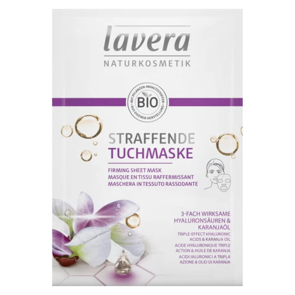 Lavera Maschera Rassodante In Tessuto Con Acido Ialuronico E Olio Di Karanja