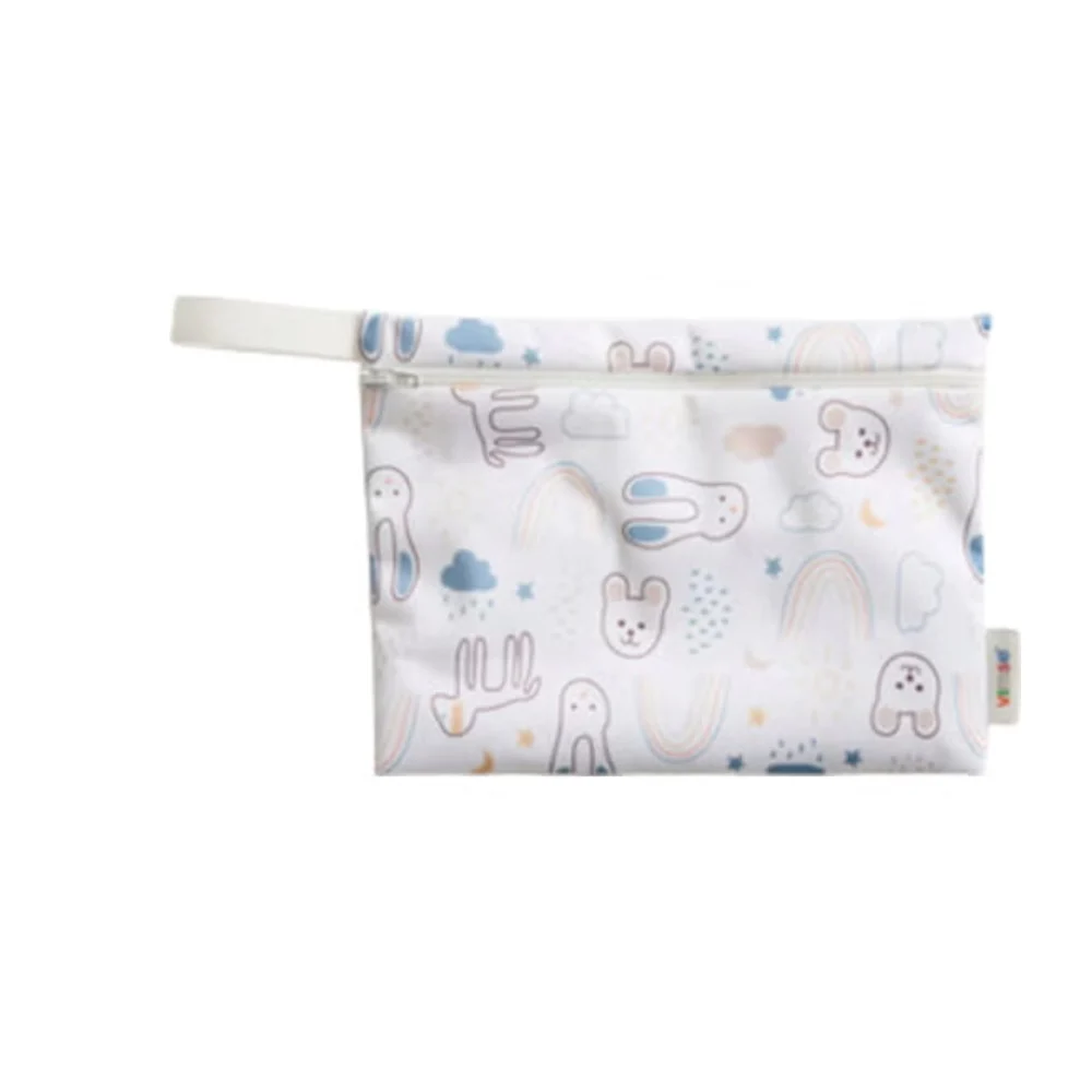 Vimse Wet Borsa, Piccola, Orsacchiotto Bianco