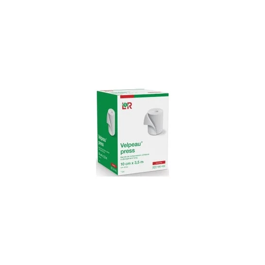 Velpeau Press Venda Compresión Cohesiva Blanca 10cmx3,5m 1ud