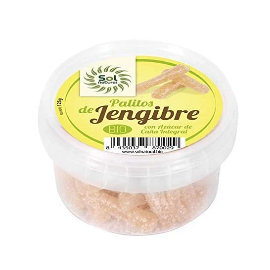 Sol Natural Ginger Sticks Bio 125g