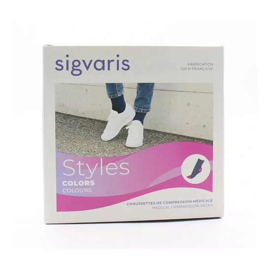 Sigvaris Styles Colors Gambaletto 2 Donna Marin Fram TSL 1 Paio