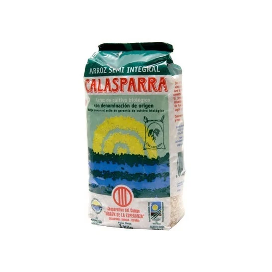 Calasparra Riso Semi Integrale Bio Imballaggio Plsstico 1kg