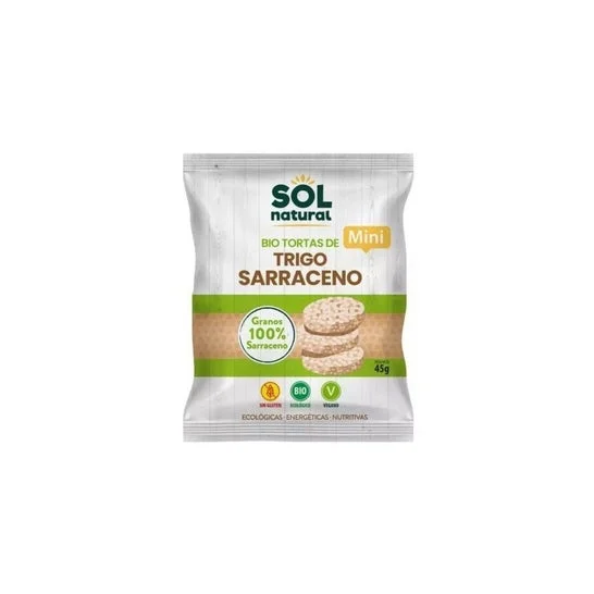 Solnatural Mini Tortitas Trigo Sarraceno Sin Gluten Bio 45g