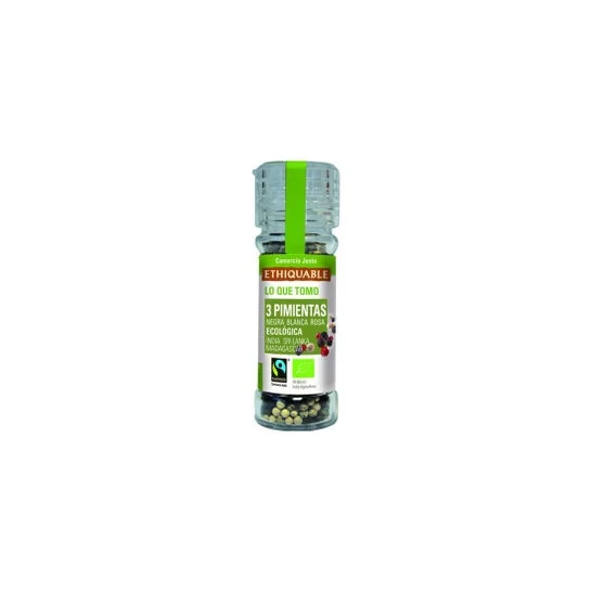 Ethiquable Mezcla 3 Pimienta Negra Blanca Rosa Bio 45g