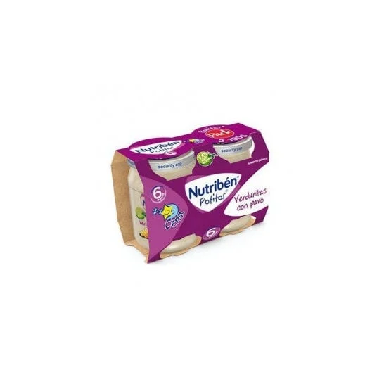 Cena a base di noci Verdure con tacchino Potito 2 X 190 G