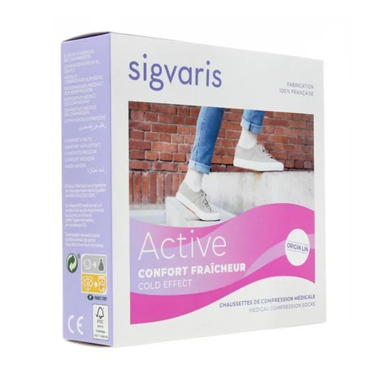Sigvaris Active Confort Freschezza 2 Gambaletto Écru SN 1 Paio