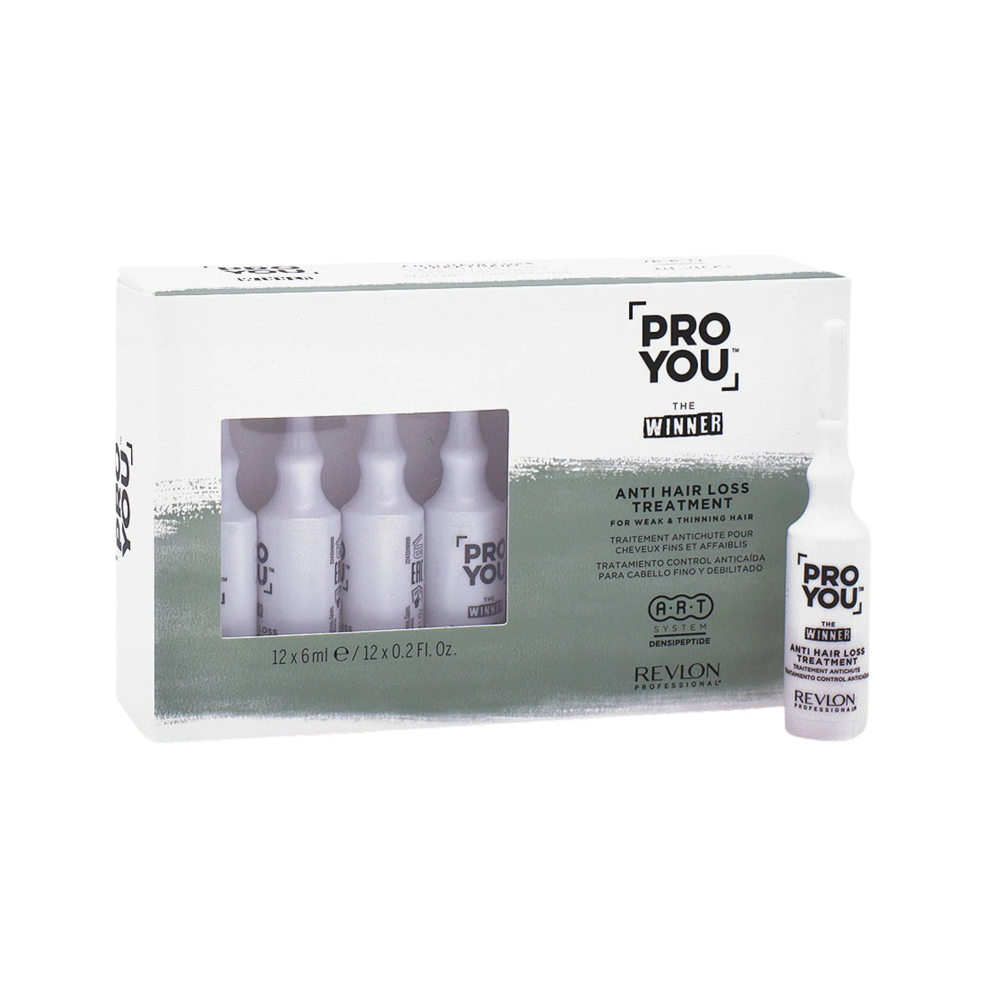 Revlon Pro You Fiale Rinforzanti Anti Caduta per Capelli Deboli 12x6ml