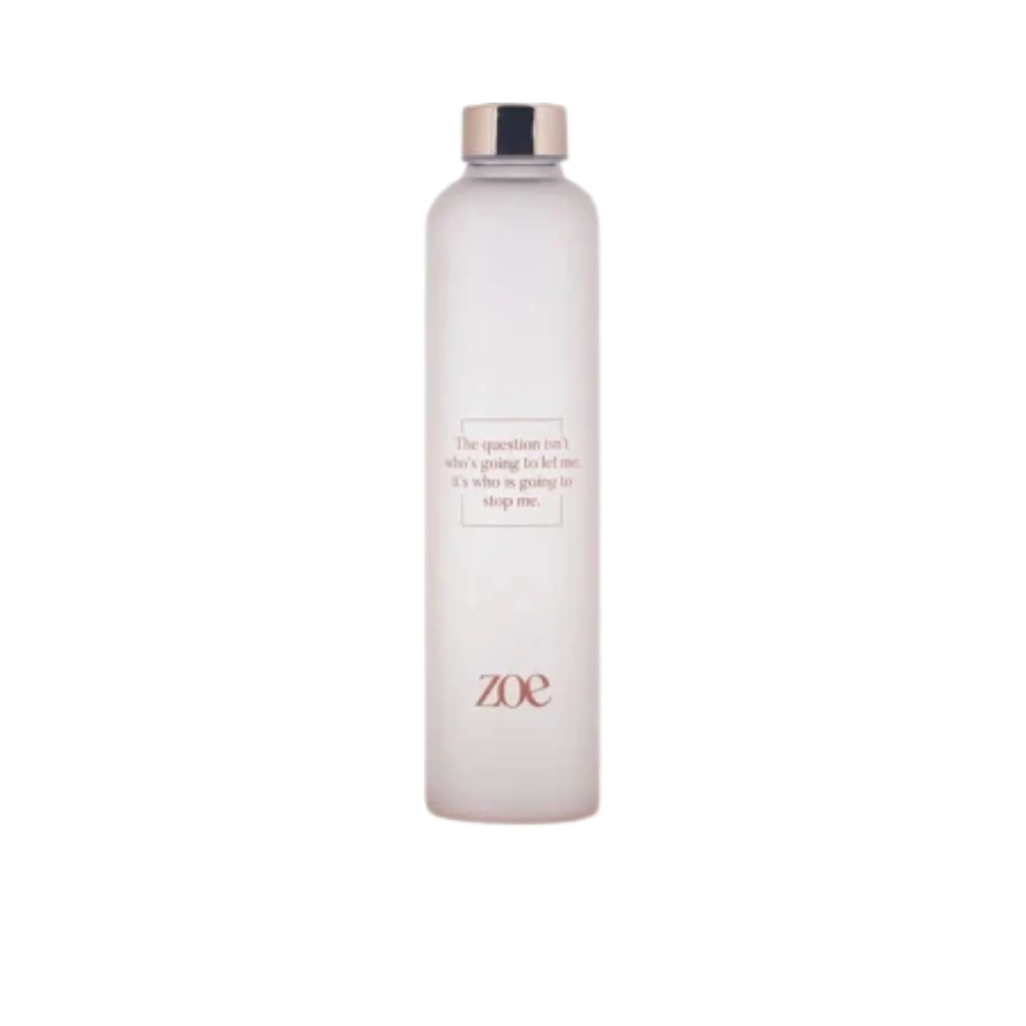 ZOE Zoe Quote Glass bottiglia per l’acqua colore rosa 750 ml