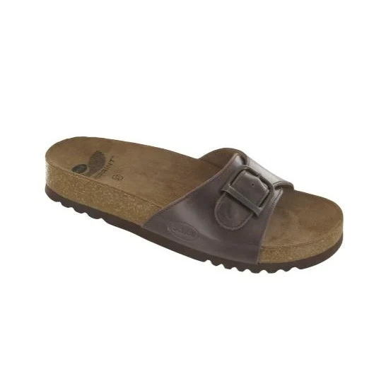 Scholl Akumal Mule Hombre Marrón Oscuro Talla 41 1 Par