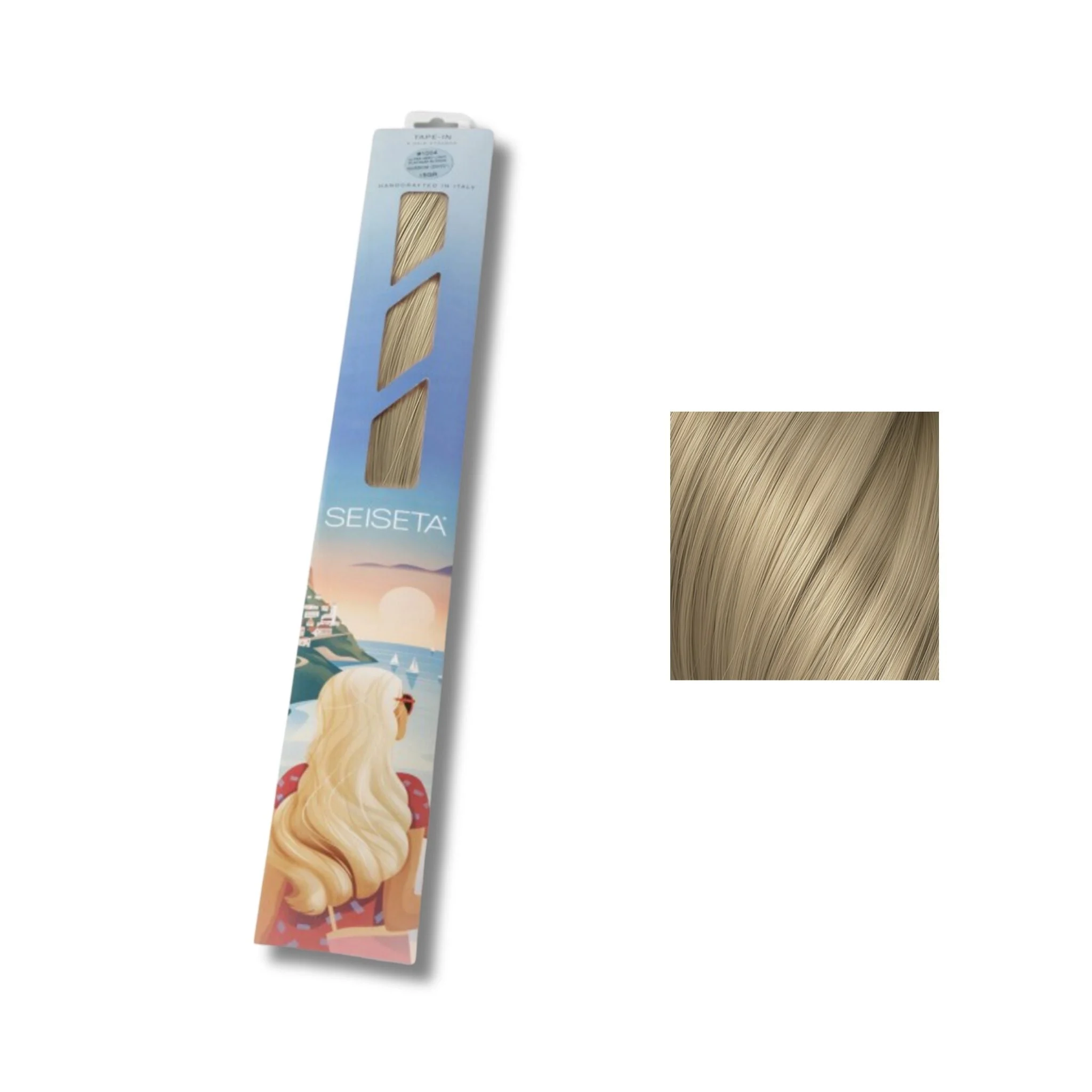 Seiseta - Stickers Extension keratin biondo chiarissimo cenere -  Extension Professionali per Capelli Cheratina