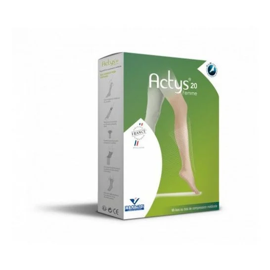 Actys 20 Calza Autofix C2 Donna Beige Chiaro C4 1 Paio