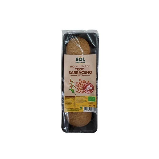 Solnatural Galleta Trigo Sarraceno Endulzada Dátiles Bio 170g