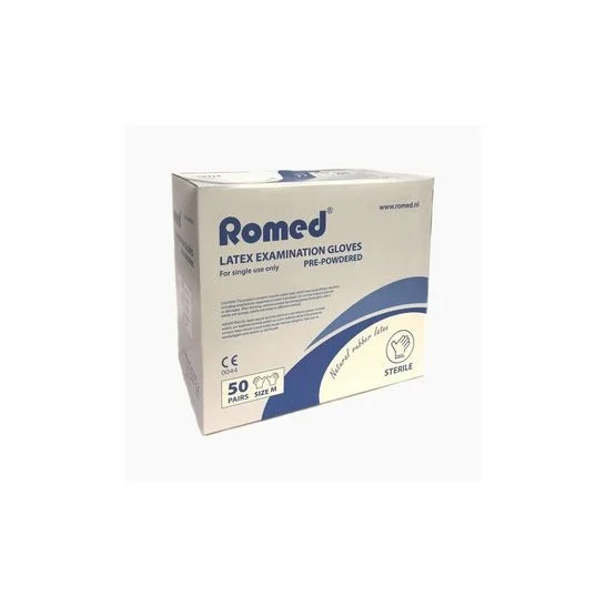 Romed des Gants Matex Latex Tac Esteril TS 50uts