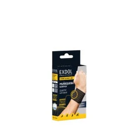 Exdol braccialetto elastico traspirante nero T-S/M 1pc