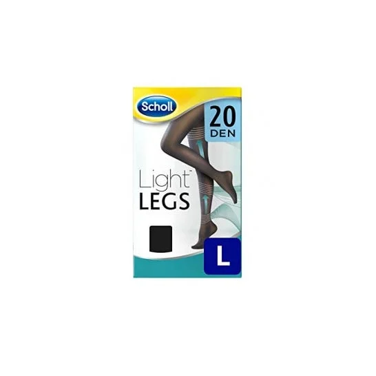 Scholl Light Legs Light Compression Calza a compressione leggera 20DEN colore nero Taglia L 1pc