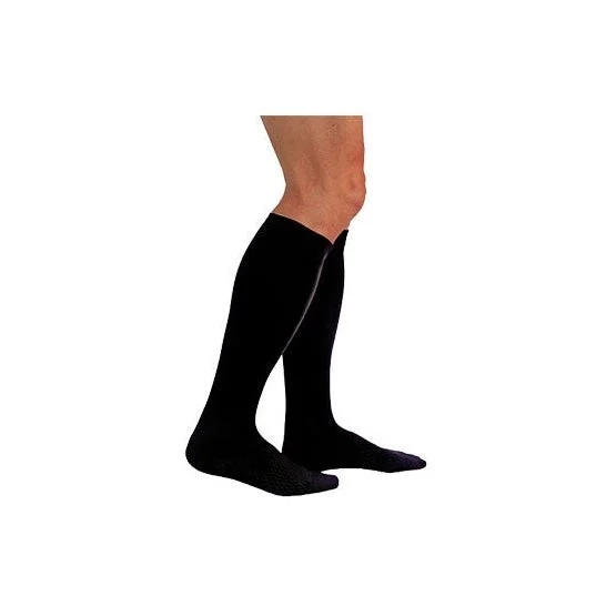 Medilast Silver Edition Calzino nero a forte compressione T-L 1ud