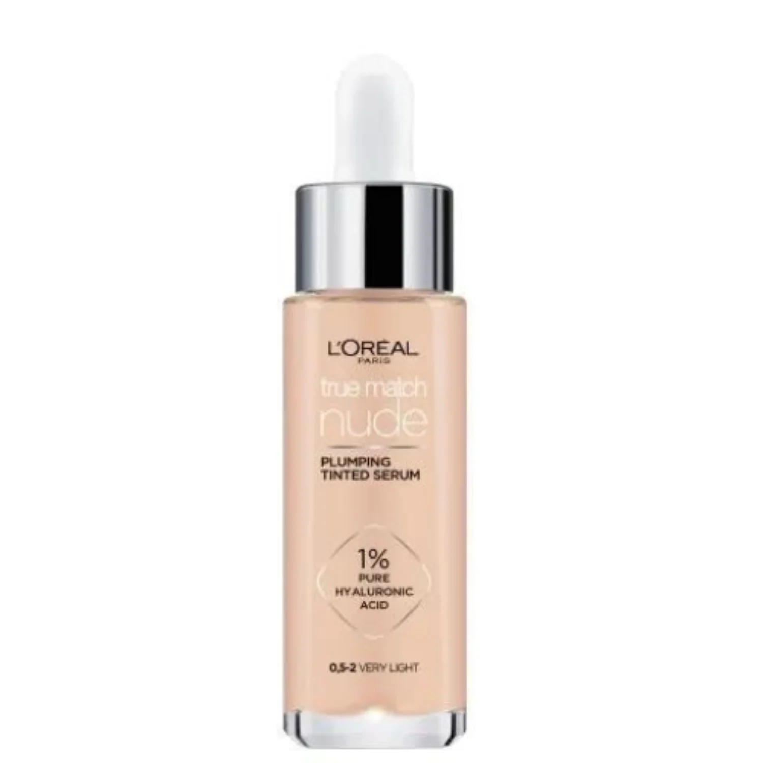 True Match Nude (Siero Colorato Rimpolpante) 30 ml - Tonalità: 0.5-2 Molto Chiaro