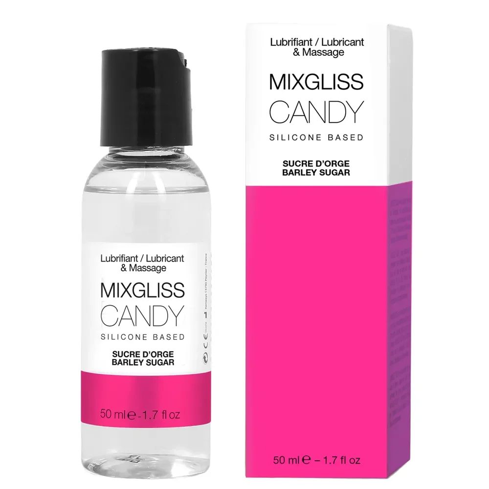 Mixgliss Lubrificante E Massaggio A Base Di Silicone Gotta Zucchero D'orzo Candy 50ml