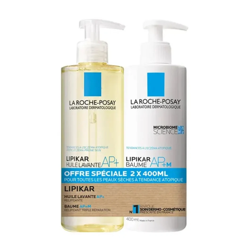 La Roche-Posay Lipikar Olio Lavante AP+ e Balsamo liporestitutivo AP+M 2x400ml