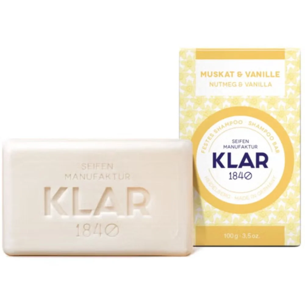 Klar Shampoo Solido Noce Moscata e Vaniglia 100 g