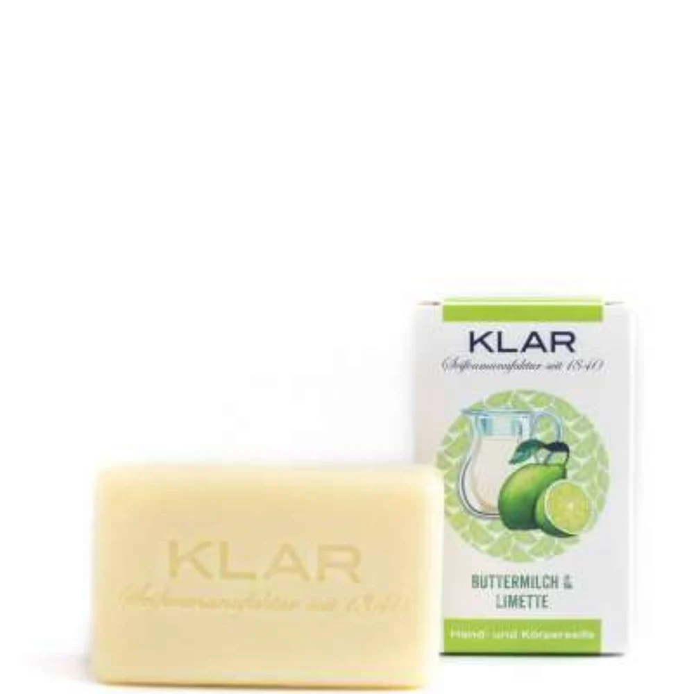 Klar Saponetta Viso e Corpo latticello e lime (100 g)