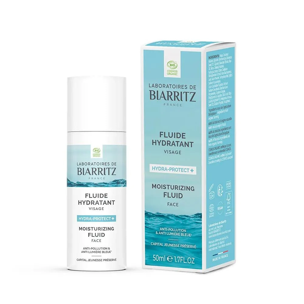 Laboratoires De Biarritz Hydra-Protect + Fluido Idratante Viso Bio 50ml