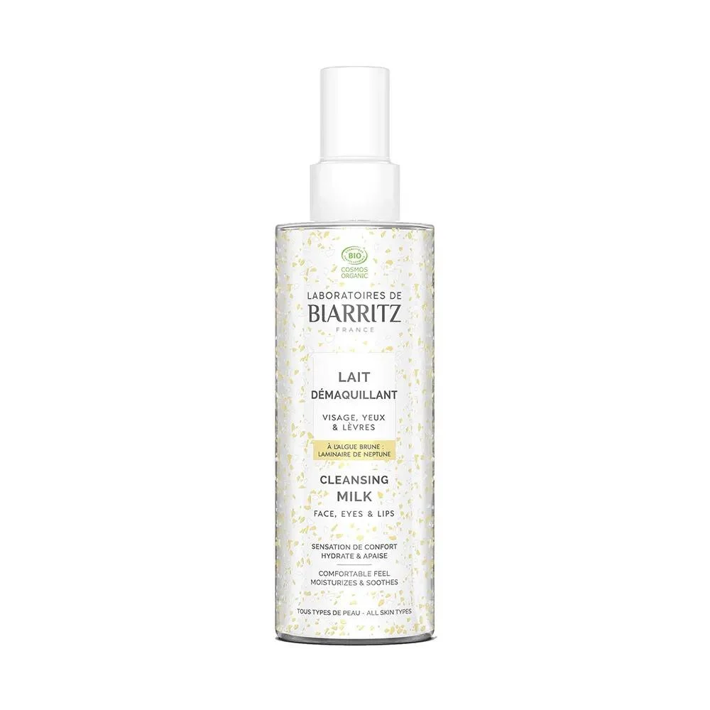Laboratoires De Biarritz Detergenti Latte struccante Bio Viso, Occhi & Labbra