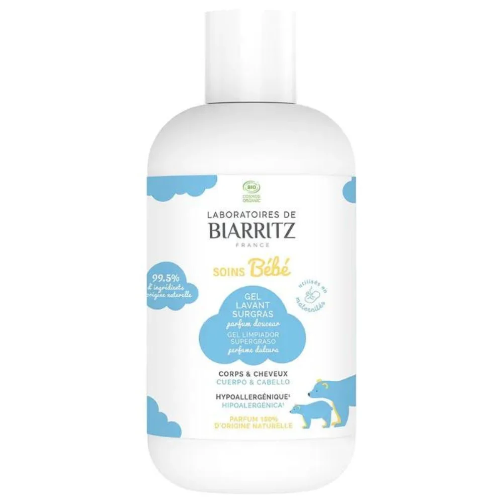Laboratoires De Biarritz Bébé Gel Lavante Bio Surgras Profumo Delicato Corpo e Capelli 200ml